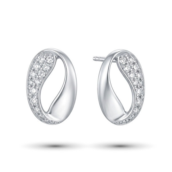 Серьги из платины с бриллиантами
