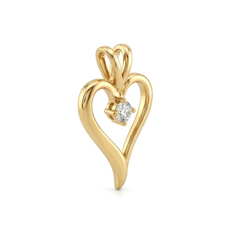 Подвеска из желтого золота с бриллиантами