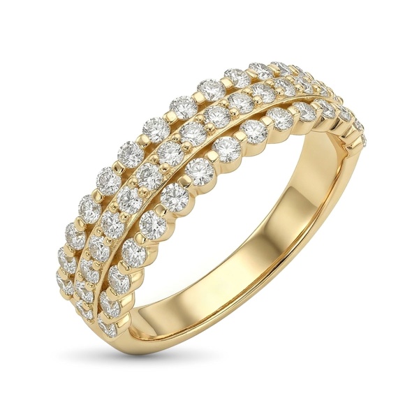 Кольцо из желтого золота с бриллиантами