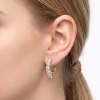 Серьги из желтого золота с бриллиантами