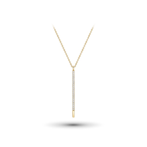 Колье из желтого золота с бриллиантами