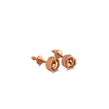Серьги из красного золота