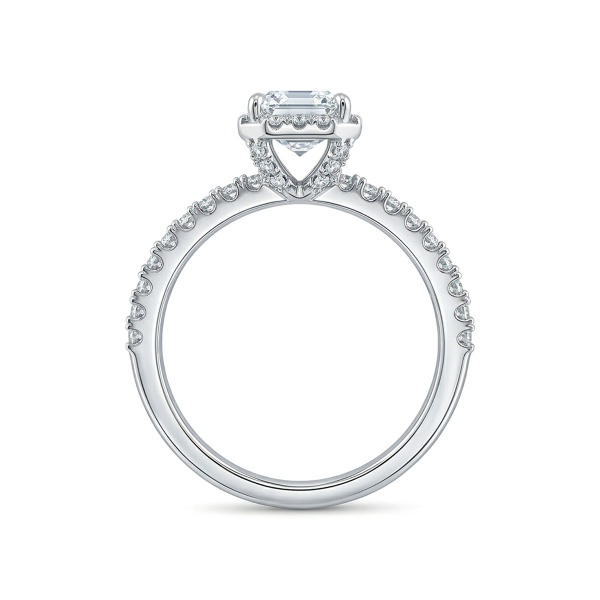 Кольцо из белого золота с бриллиантами