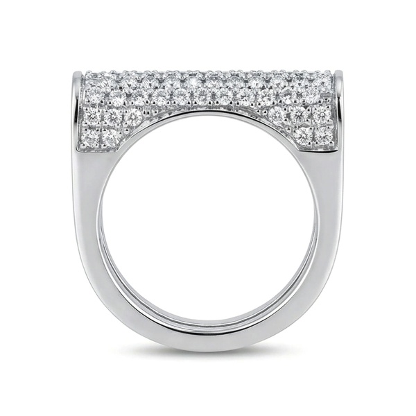 Кольцо из белого золота с бриллиантами