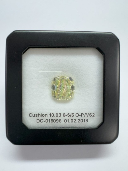 Бриллиант кушон 10,030 карат