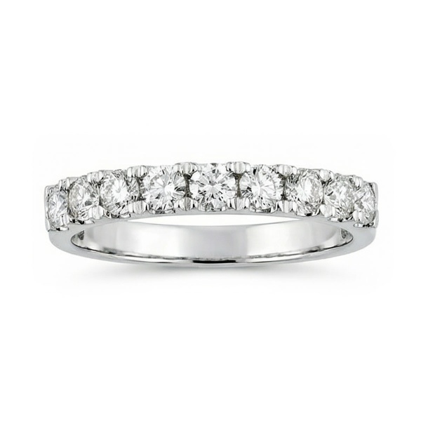 Кольцо из белого золота с бриллиантами