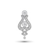 Подвеска из родированного золота с бриллиантами
