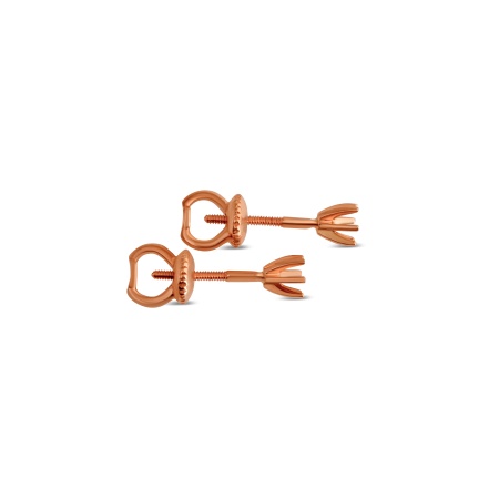 Серьги из красного золота